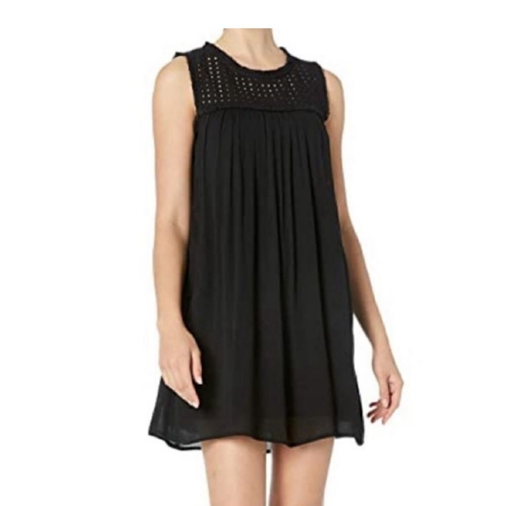 Tommy Bahama mini crinkle dress black sz M